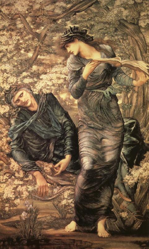 Sir Edward Coley Burne-Jones The Beguiling of Merlin oil painting image
